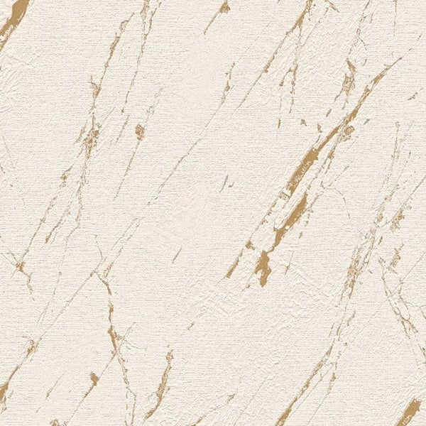 Non-woven tapeter - beige - stenimitation - Mönstrade tapeter - Elements II - A.S Création