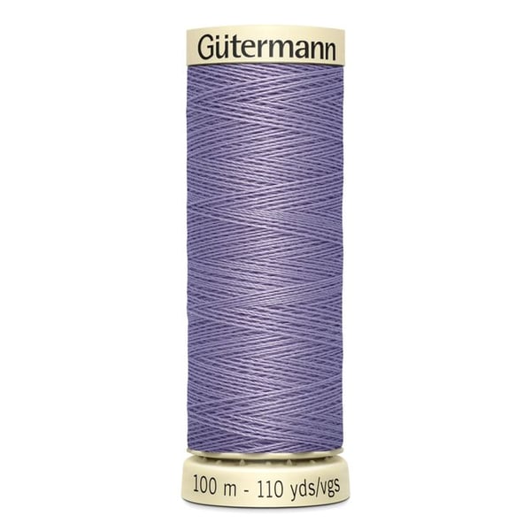 Sæt med 5 spoler 100m Tråd 100% polyester Gutermann Ref 788988 - Att 202 - pervenche
