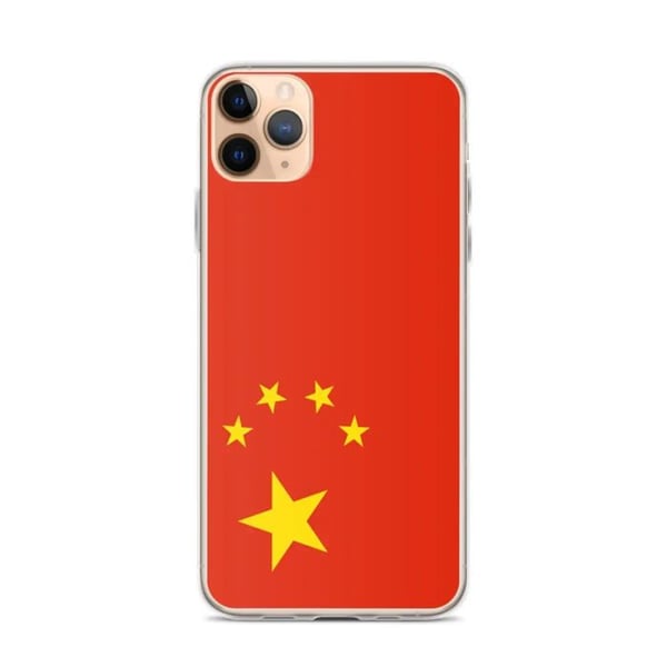 iPhone-fodral - Kinesisk flagga - iPhone 11 Pro Max - Flexibel - Flerfärgad - Modern design