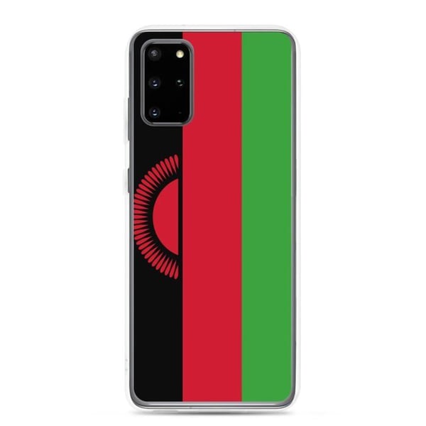 Mobilskal – Malawis flagga – Kompatibel med Samsung Galaxy S23 – Mjukt fodral – Slitstarkt och stöttåligt – Pixelforma