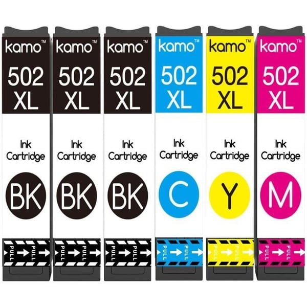 Kamo 502XL bläckpatron kompatibel med Epson 502 502XL - Svart - Expression Home XP-5100