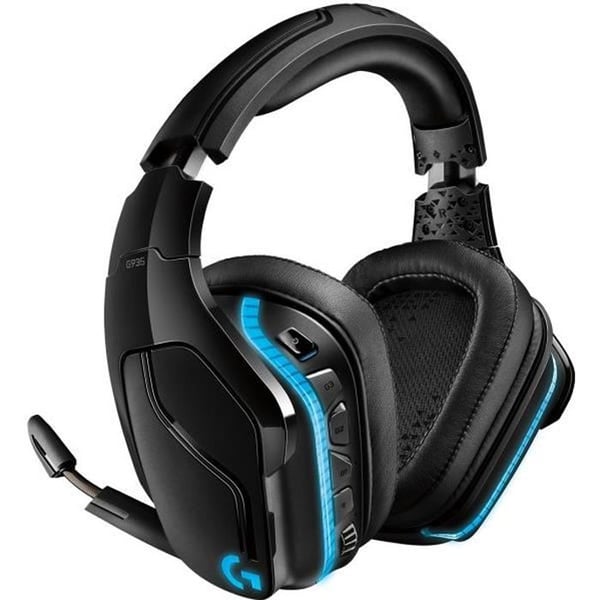 Trådlöst spelheadset - LOGITECH G - G935 LIGHTSYNC - 7.1 Surround Sound - Gungmikrofon - För PC/MAC/PS4/NINTENDO Switch - Svart