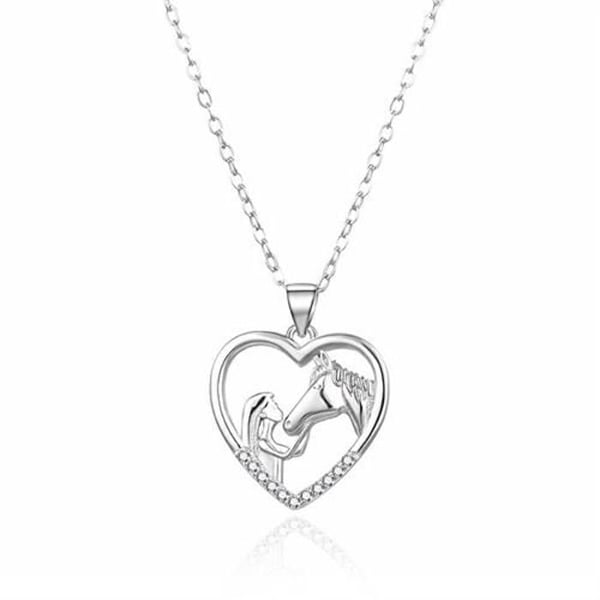 Collier - AGATO - AGT-N016W - Sterling silver 925 - Hjärtpärla - Kubiska zirkoner
