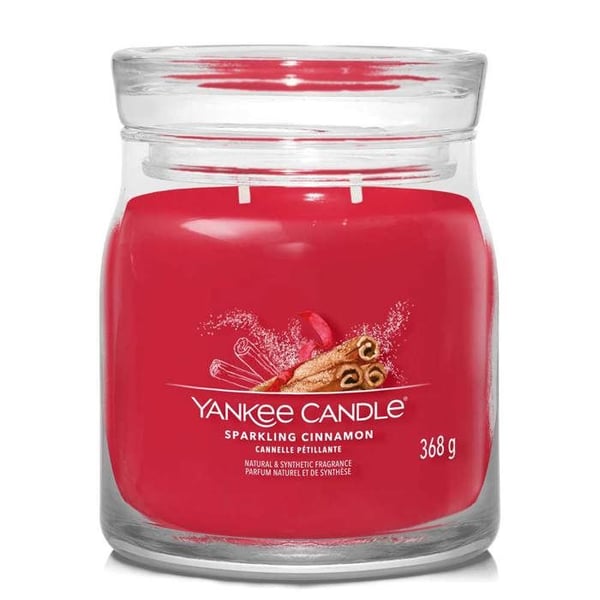 CANDELA GIARA MEDIA SPARKLING CINNAMON YANKEE CANDLE