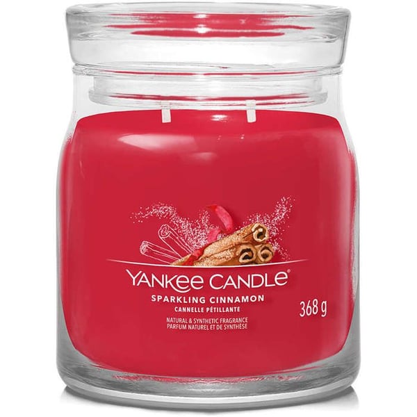 CANDELA GIARA MEDIA SPARKLING CINNAMON YANKEE CANDLE