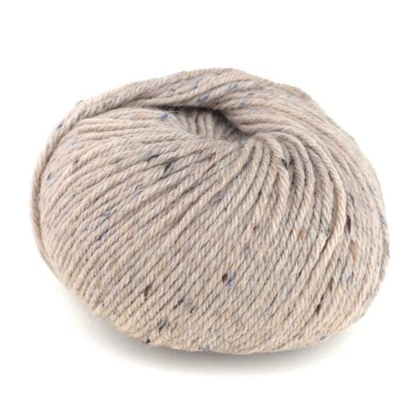Plassard - Laine Séraphine tweedad Tidlös 80 Beige spräcklig