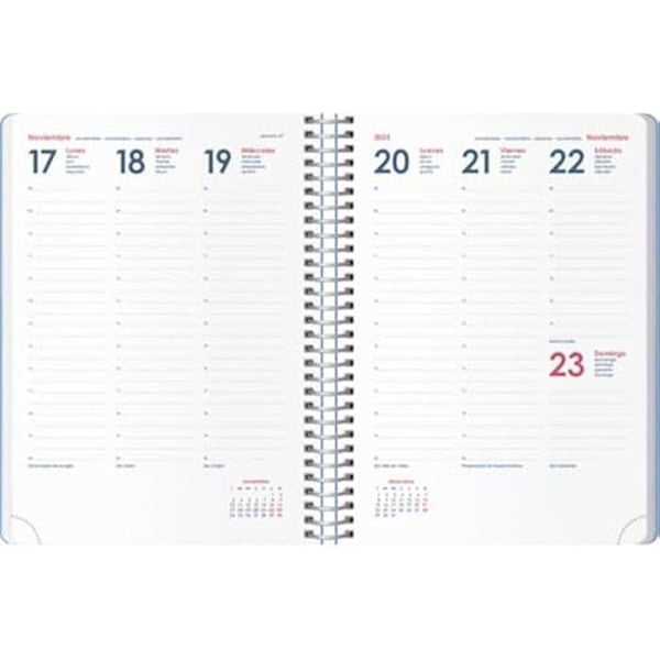 Agenda - DOHE - Daglig - Flexibel - 15 x 21 cm - Svart