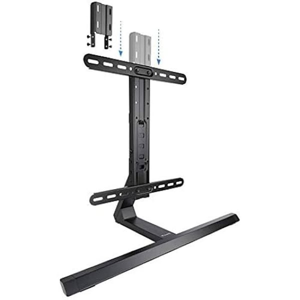 Bordstöd - TOOQ - DB3265F-B - Aluminium - Höjdjusterbar - Skärmar 32"-65"