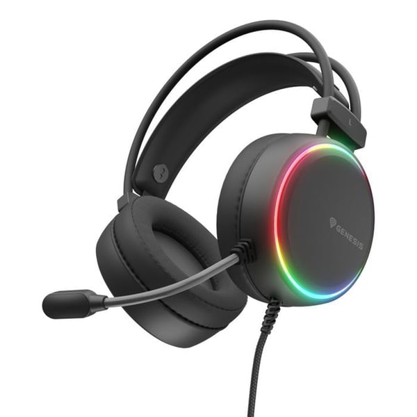 Spelheadset - GENESIS - NEON 613 G2 - Trådbunden - RGB-belysning - Inbyggd mikrofon