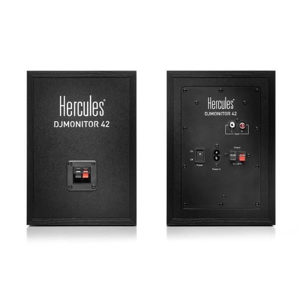 Aktiva monitorhögtalare - HERCULES - DJMONITOR 42 - 2×20W RMS - Woofer 4" - MDF-kabinett 9mm