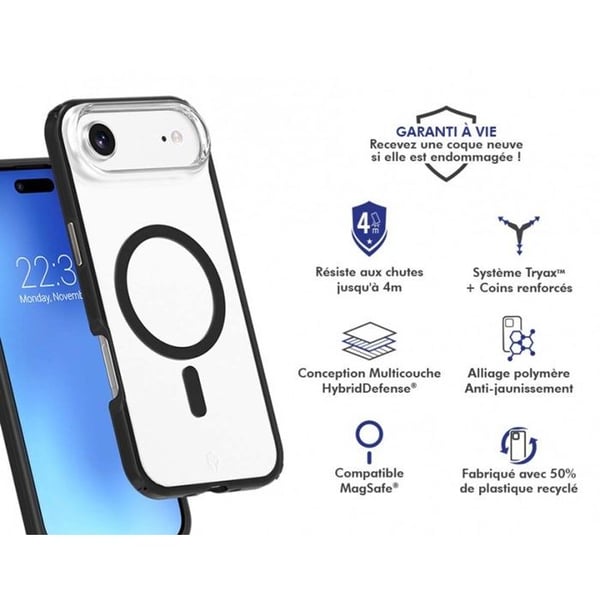 Coque FC Air Xtrem Frost MagSafe - IPhone Air - Återvunnen - Svart