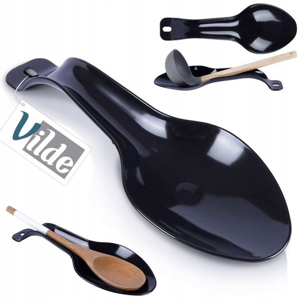 Skedhållare / slev - Vilde - Svart - Plast - 29 cm - Diskmaskinskompatibel