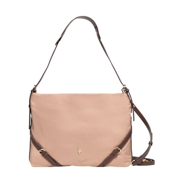 US Polo Assn Houston Horisontell Hobo-väska - Taupe - Taupe