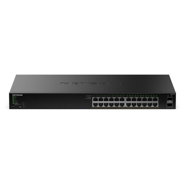 Switch hanterbar Gigabit PoE+ - NETGEAR - S350 26 portar - 24 PoE+ 190W - 2 SFP - Kontor/Rack