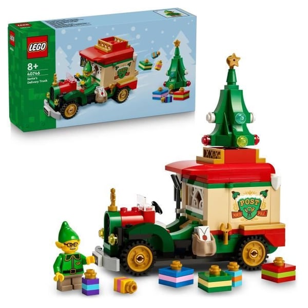 LEGO 40746 Jultomtens Leveransbil - Leksak från 8 år & Juldekoration