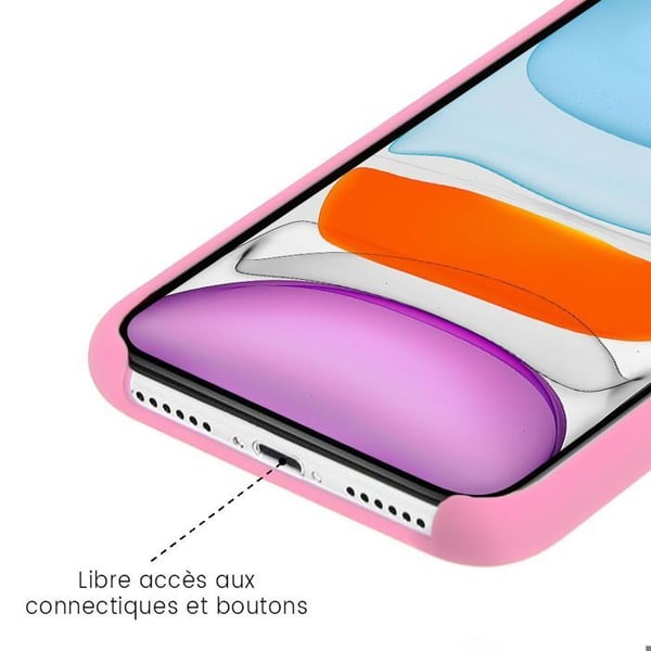 1001Coques - Silikon Coque Soft Touch kompatibel med Xiaomi Redmi 10C - Inuti mikrofiber sammet