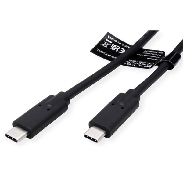 USB-kabel 4.0 - VALUE - Kabel - 40 Gb/s - 100 W - Svart