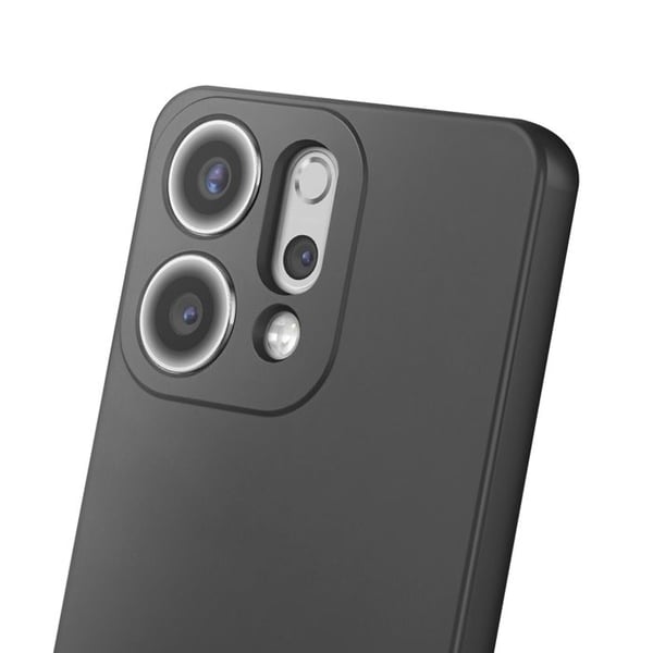 Siliconfodral för Oppo Reno 14 Soft-Touch Svart