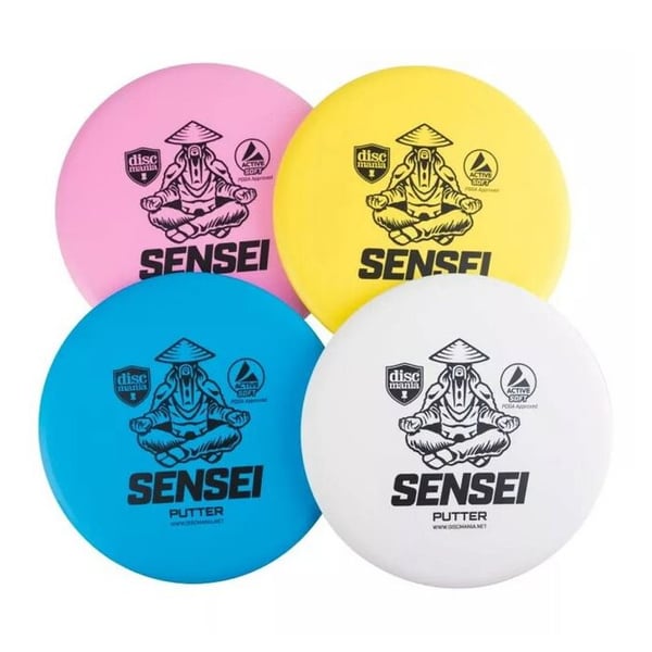 Ensemble Disc Golf - DISCMANIA - DMAIO - Orange - Panier Lite Pro + 4 puttere Sensei Active Soft - Fra 6 år