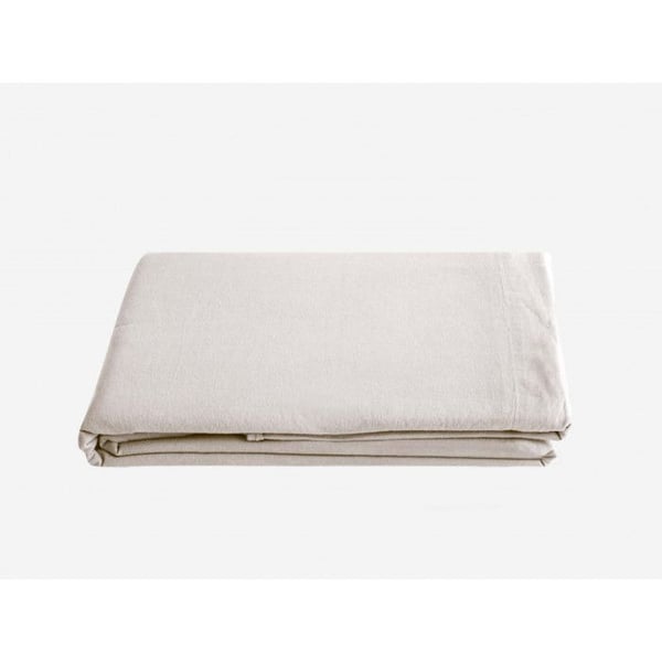 Platt draperi Palace för tvättad bomull, 63 trådar/cm² Sydvind - Palace Natural - 270 x 290 cm för King Size-säng - Palace Natural -