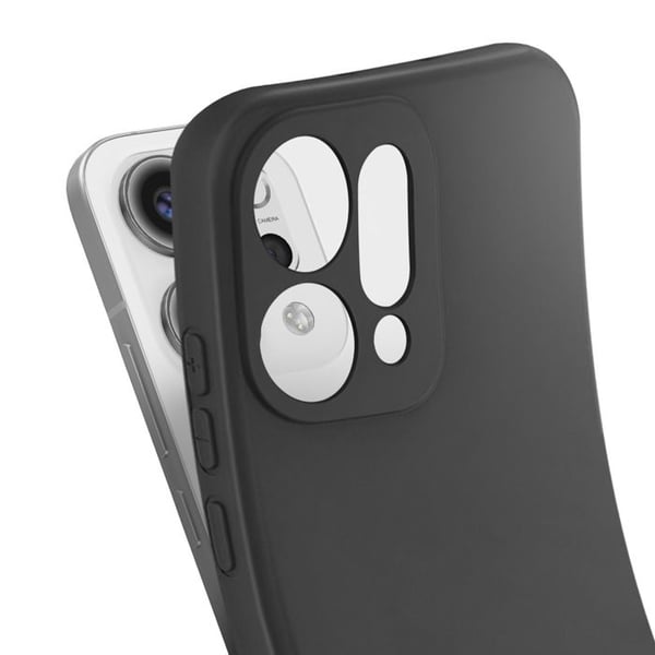 Siliconfodral för Oppo Reno 14 Soft-Touch Svart