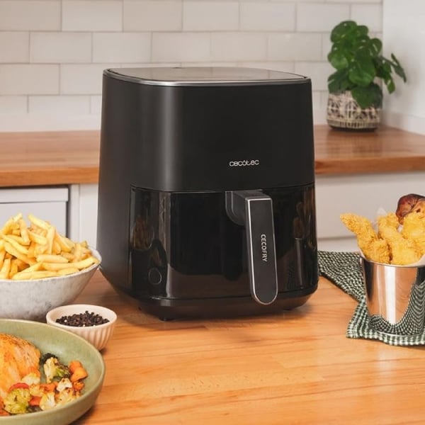 Cecotec Fritös Utan Olja Cecofry Fantastik 5500. AirFryer på 5,5 L, 1500W, PerfectCook, 9 Tillagningslägen, Touch.