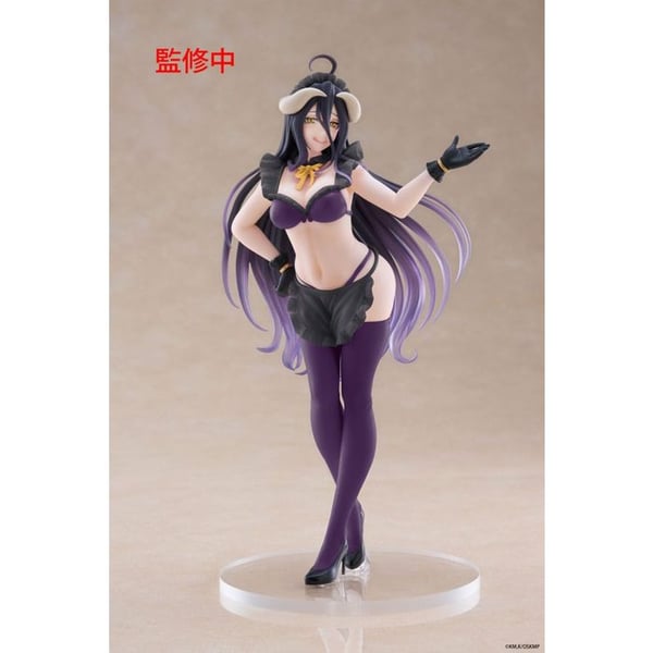 Statuett - TAITO PRIZE - Albedo Maid Renewal Edition - 18 cm - Lila - Plast - Resin