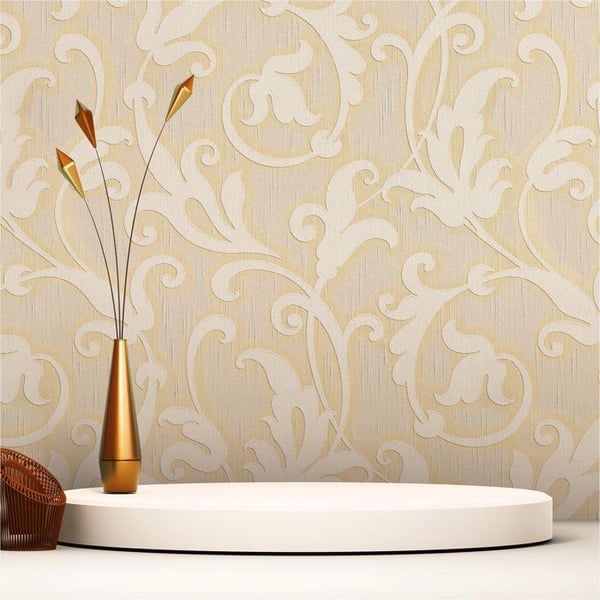 Barocktapet Nicolo M1-No.3769 Kräm Beige Klassisk Barock