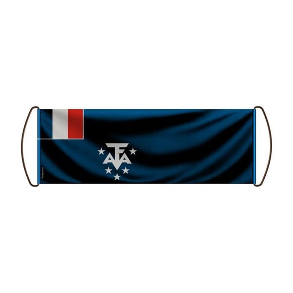 Flagga - Flerfärgad - Antarktis - 17x50cm - Polyester - Vattentålig