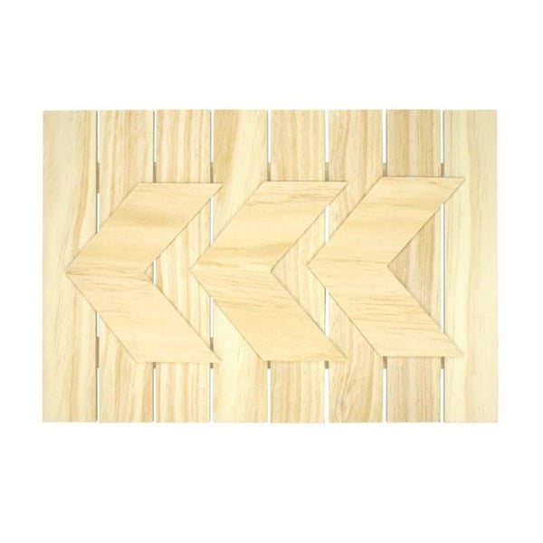 MégaCréa DIY - Träram med 3 pilar 30 x 43,5 x 1,8 cm