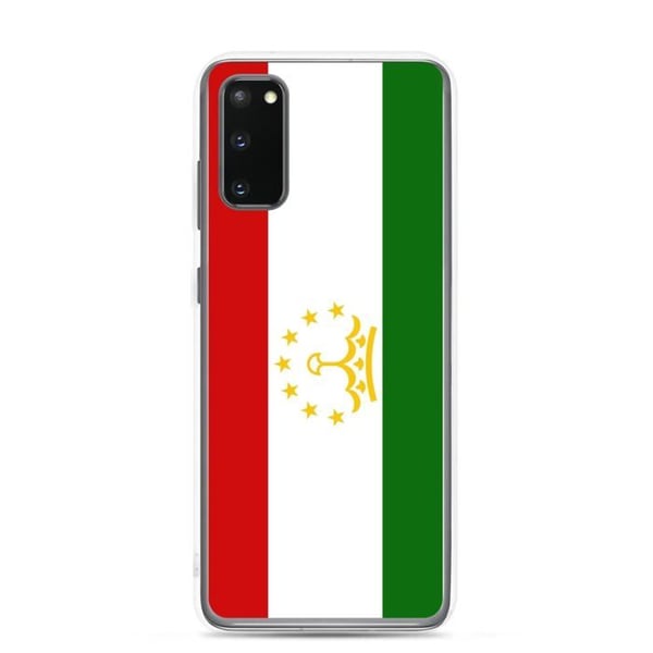 Mobilskal – Tadzjikistans flagga – Kompatibel med Samsung Galaxy S21 – Mjukt fodral – Stöttålig och chockresistent – Pixelforma