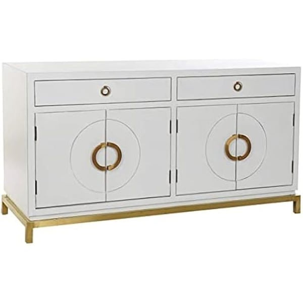 Buffé - DKD HOME DECOR - Kamakura - Ingenjörsträ - Vit - 2 dörrar