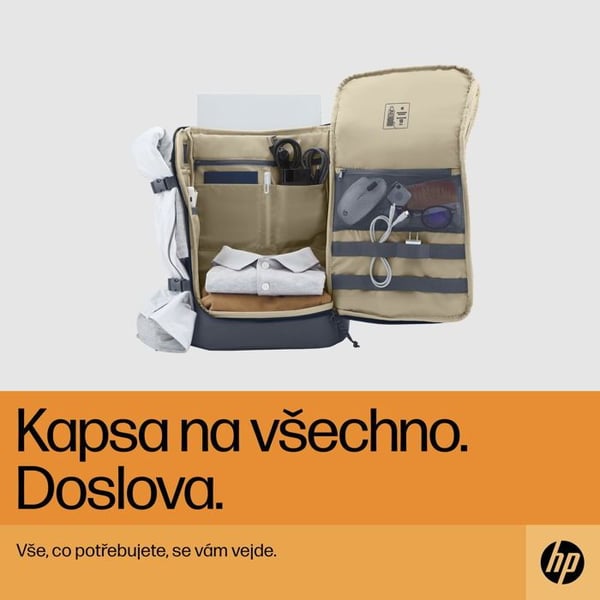 Rygsæk til bærbar computer - HP - Travel 25l - Blå - 15,6 tommer - 44x32x24,5 cm