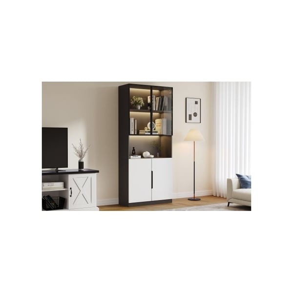 Näyttökaappi - MUVOE - Moderni - LED-valo - 80x30x200 cm - Minimalistinen muotoilu