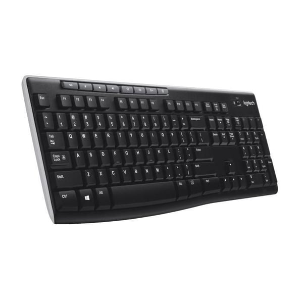 Tangentbord - Trådlöst - Logitech - K270 - AZERTY - Svart