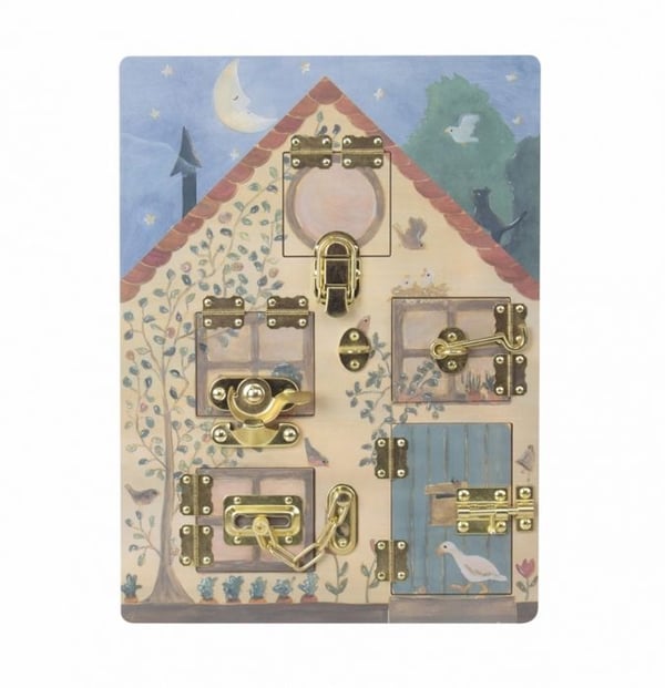 Aktivitetsbord - Egmont Toys - Kaninhus - Beige - Från 3 år - Mixad