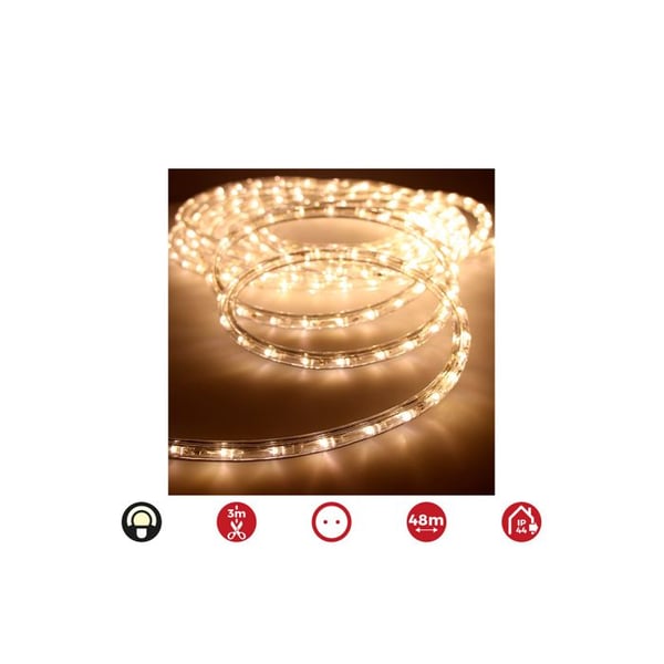 Tube Flexiled Led 2 Vägar Multifunktion 48m. 36 Leds/m Varmvit Ip44 (Inomhus/Utomhus) Edm