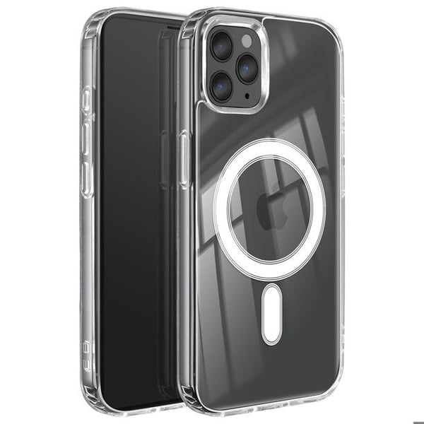 MagSafe-skal - SWISSTEN - iPhone 11 Pro Max - Transparent - Förstärkt skydd - MagSafe-kompatibilitet