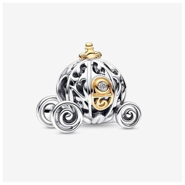 Pandora Charm hänge Rosa i satinerat Murano-glas - Silver 925