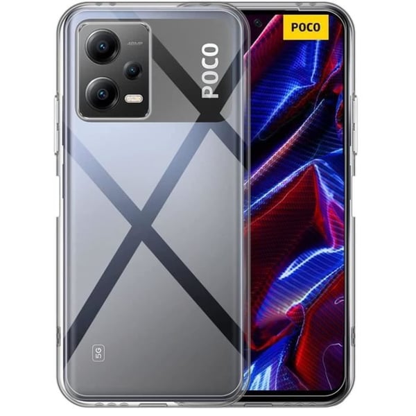 Skal till Xiaomi Poco X5 5G - Silikongel TPU Transparent Skydd Mjukt Ultratunt Phonillico®