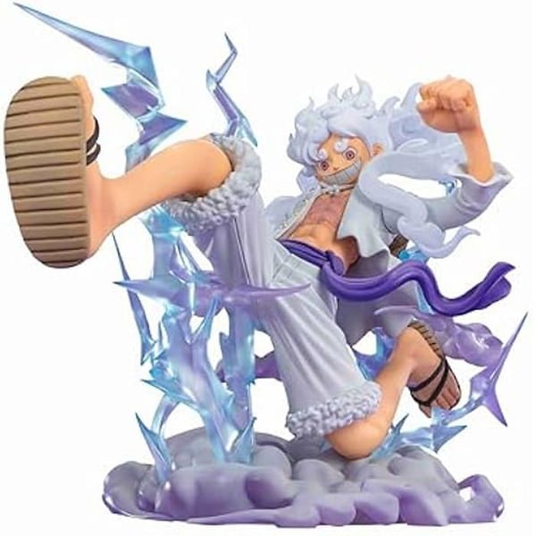 Figur med figur - TAMASHII NATIONS - Luffy Gear 5TH Gigant - One Piece - Ljus- och molneffekt