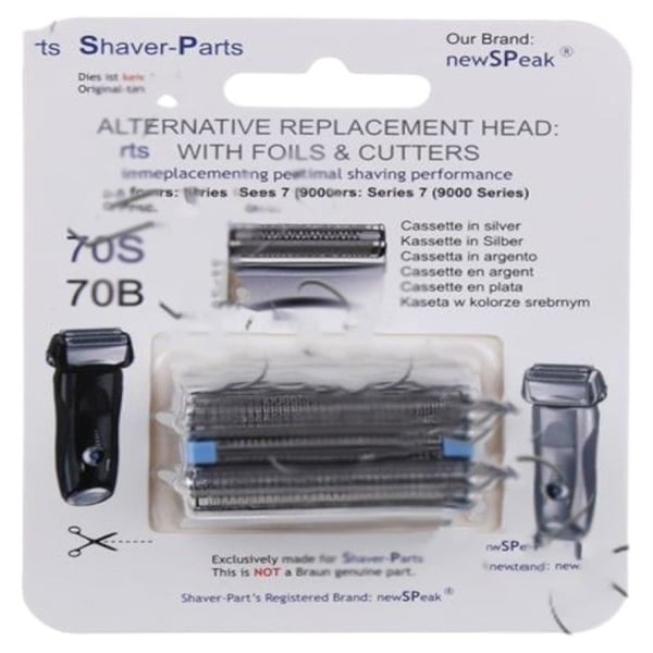 SOS Tillbehör Rakhuvud Pulsonic serie 7 70S för Rakhyvel, trimmer BRAUN 81387979
