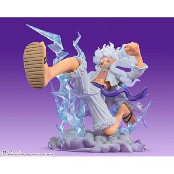 Figur med figur - TAMASHII NATIONS - Luffy Gear 5TH Gigant - One Piece - Ljus- och molneffekt