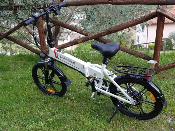 Samebike 20LVXD30-II Elcykel E-BIKE ram 17,5 tums hjul 20" vit 350W 35km/h 10,4Ah 48V 80KM