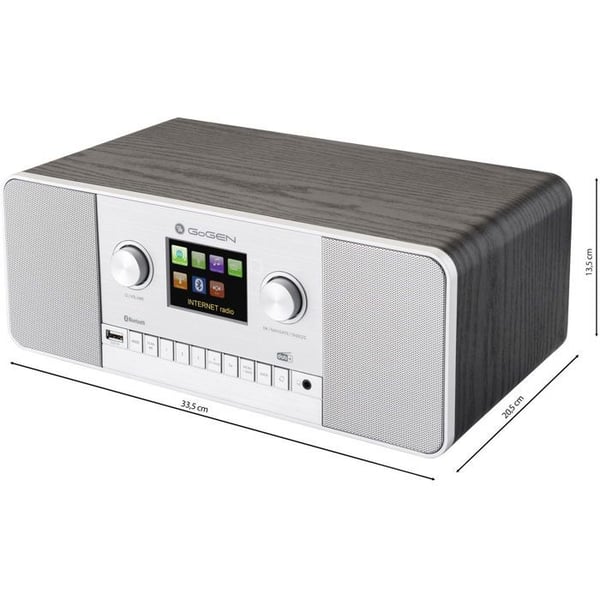 Radio GoGEN IR 257 BT DAB - Internet, DAB, FM - 10W - Bluetooth - Wi-Fi - Mobil kontrol