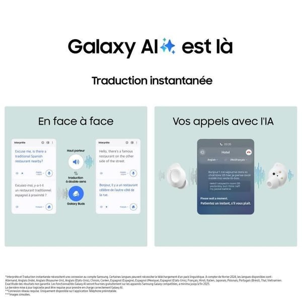 Samsung Galaxy Buds FE True trådlösa hörlurar med Active Noise Cancelling White
