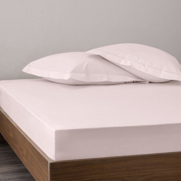 Drap housse percale "Julian" med 35 cm gummiband i alla storlekar 100% bomull - Julian Rose - 160 x 200 cm med 35 cm gummiband
