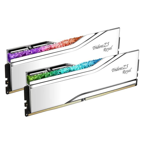 G.Skill Trident Z5 Royal 32 GB (2 x 16 GB) DDR5 7600 MHz CL36 - Silver - Dual Channel Kit 2 DDR5 RAM-minnen PC5-60800 - F5-760