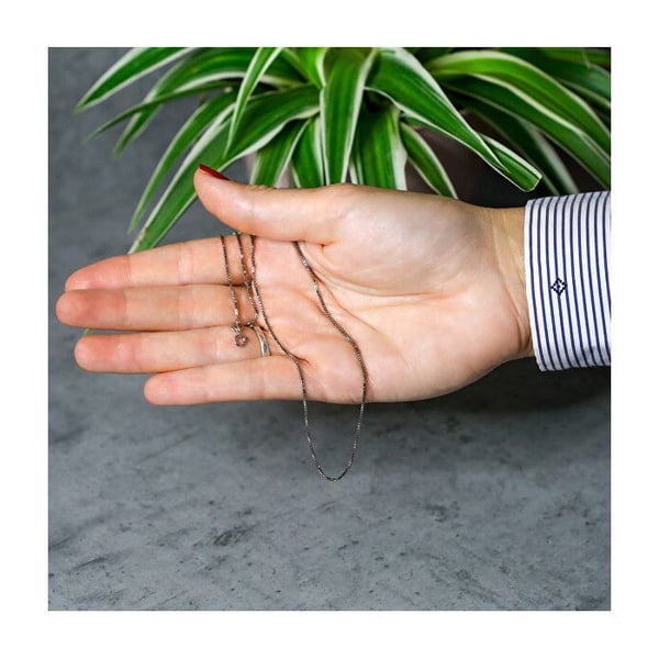 Modern silver chain Kostka/Venezia AGS1082 CH - Längd: 60 cm