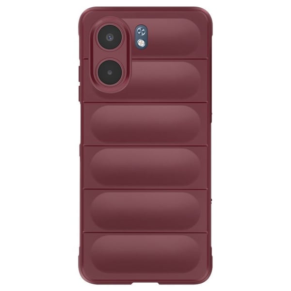 Siliconfodral för Samsung Galaxy A17 Texturerad Reliefdesign Soft-Touch Bordeaux
